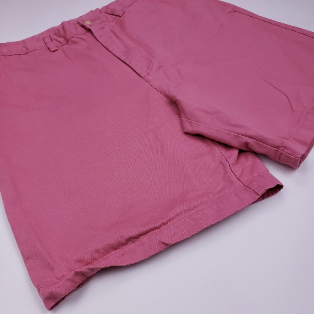 Vineyard Vines Pink Shorts 34 Flat Front Cotton Me - Picture 5 of 12
